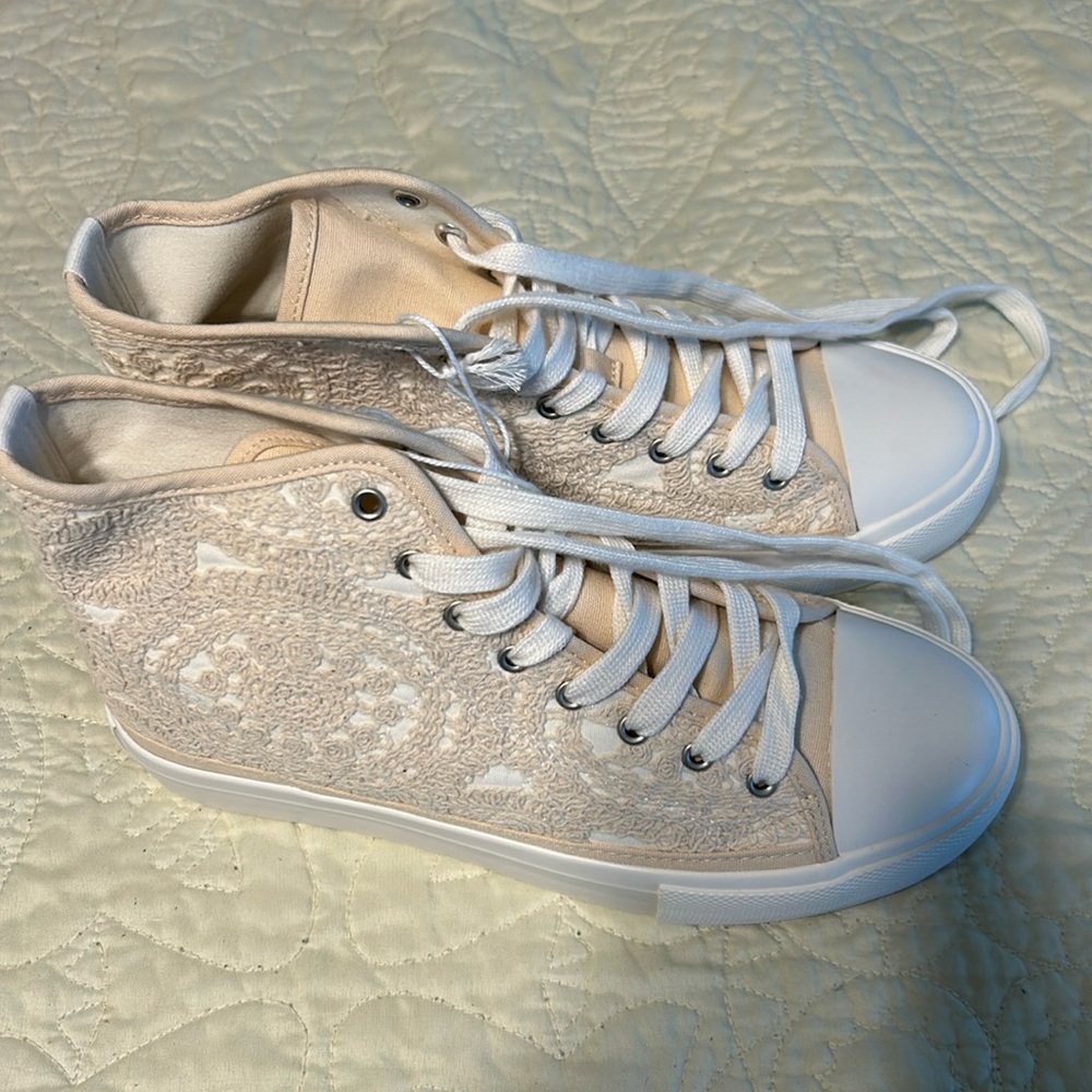 Brand new crochet high tops
